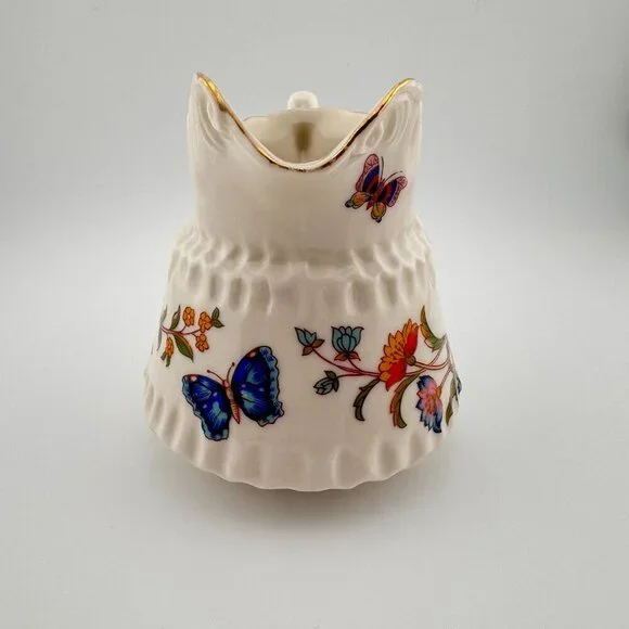 Vintage Aynsley Mini Creamer & Open Sugar Cottage Garden Fine English Bone China - Picture 4 of 15